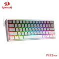 thumbnail image 2 of REDRAGON Fizz K617 RGB USB Mini Teclado mecánico para juegos con cable Interruptor rojo 61 Key Gamer para computadora PC Laptop cable desmontable Tan Jianjun unisex, 2 of 2