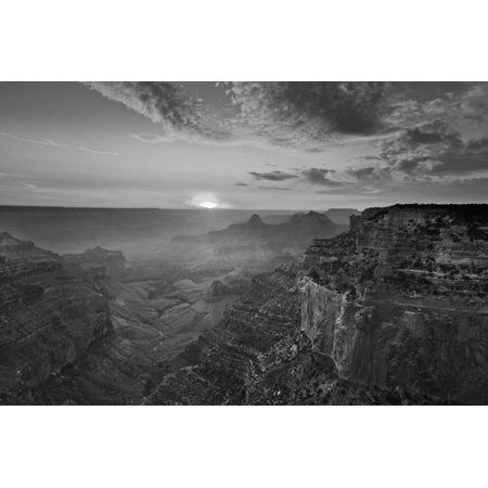 Cape Royal Viewpoint at Sunset, North Rim, Grand Canyon Nat'l Park, UNESCO Site, Arizona, USA Print Wall Art By Neale