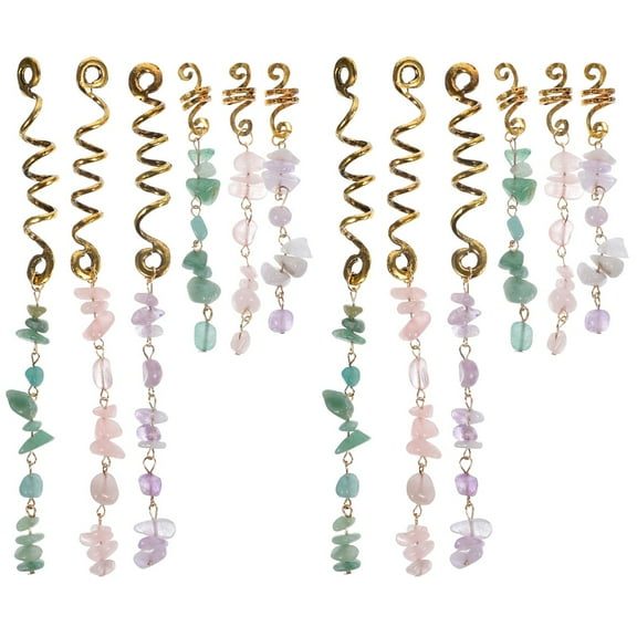 unbranded 12 pcs Hair Jewelry Braids Hair Pendants Hair Braid Accessories Dreadlock Hair Charms