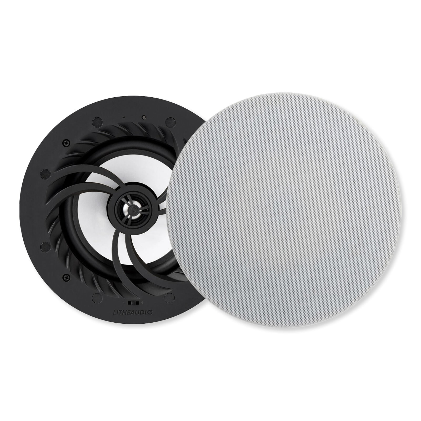 Lithe Audio 06611 All-in-One Wi-Fi Multi-Room Ceiling Speakers, IP44 Rated, Pair