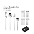 thumbnail image 2 of Juego De Cubiertos Acero Inoxidable De 24 Piezas 6 Personas Color Plata, 2 of 4