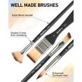 thumbnail image 3 of Nicpro 26pcs Paint Brush Set, Professional Paintbrushes with Palette Knife, Craft Paint Brushes for Acrylic Painting, Oil, Watercolor, Gouache & Canvas, Drawing & Art Supplies for Adults, Artists, 3 of 7