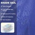 thumbnail image 2 of Sun Shade Sail for Patio, Yamaziot 6.6'x10' Rectangle Canopy, Waterproof UV Block Cover Sunshade for Outdoor Backyard Lawn Garden Pool, Blue, 2 of 7