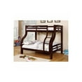 thumbnail image 3 of Curved Wood Design Twin/full Bunk Bed, Brown, 3 of 3