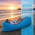 thumbnail image 2 of Inflatable Air Sofa Portable Fast-Inflate Waterproof Lounger for Beach Camping Pool Travel, 2 of 8