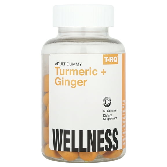T-RQ Adult Gummy, Turmeric   Ginger, 60 Gummies