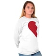 thumbnail image 3 of Other Half Heart Cute Matching Set Plus Size Long Sleeve Graphic Tee Shirt Brisco Brands 2X, 3 of 6