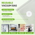 thumbnail image 2 of Vixino Vacuum Sealer Bags, 80 Reusable Vacuum Sealer Bags for Food, BPA-Free, Meal Prep and Sous Vide Cooking,Works for Handheld Sealer and Vac Seale, 2 of 7