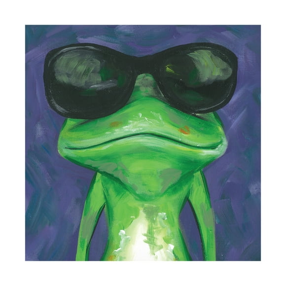 Canvas Wall Art - Jennifer Rutledge 'Dapper Animal II' Wall Art for Living Room, Bedroom, or Office Décor by Trademark Fine Art - 14 x 14 Inches