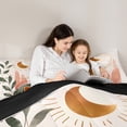 thumbnail image 5 of Feelyou Vintage Minimalism Bedding Comforter Set for Adult, Mid Century Fashion Twin Comforter Sets, Moon Leaf Plant Reversible Bedding Set, Breathable Home Decor, 2-Piece, 5 of 8