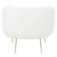 thumbnail image 4 of Safavieh Couture High Line Collection Alena Navy Wool Blend Accent Chair - 33" W x 29.92" L x 28.7" H Cream/Gold, 4 of 6