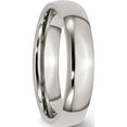 thumbnail image 4 of Stainless Steel Polished 5mm Half Round Band (Size 9.5) Made In China sr20-9.5, 4 of 5