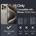 thumbnail image 2 of JETech Case for iPhone 15 Pro Max 6.7-Inch, Non-Yellowing Shockproof Phone Bumper Cover, Anti-Scratch Clear Back (Natural Titanium), 2 of 6