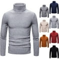 thumbnail image 4 of guisaled Turtleneck Shirts for Men Long Sleeve Soft Cotton Turtle Necks Tops Classic Basic Casual Slim Fit Strech Thermal Sweaters Valentine'S Day s, 4 of 4