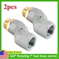 thumbnail image 3 of 1 Inch NPT Fuel Transfer Hose Swivel for Easy Use Fuel Nozzle-Hose Assembly 2pcs, 3 of 9