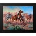 thumbnail image 2 of Sorenson, Jack 14x12 Black Modern Framed Museum Art Print Titled - Runnin Thunder, 2 of 5