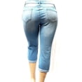 thumbnail image 7 of Jack David 1826 Jeans Women's Plus Size Cuff Rolled Capri Bermuda Short Curvy Denim Jean, 7 of 7