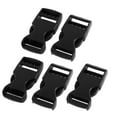 thumbnail image 1 of Unique Bargains Black Hard Plastic Side Quick Release Buckle (5 Pack), 1 of 2