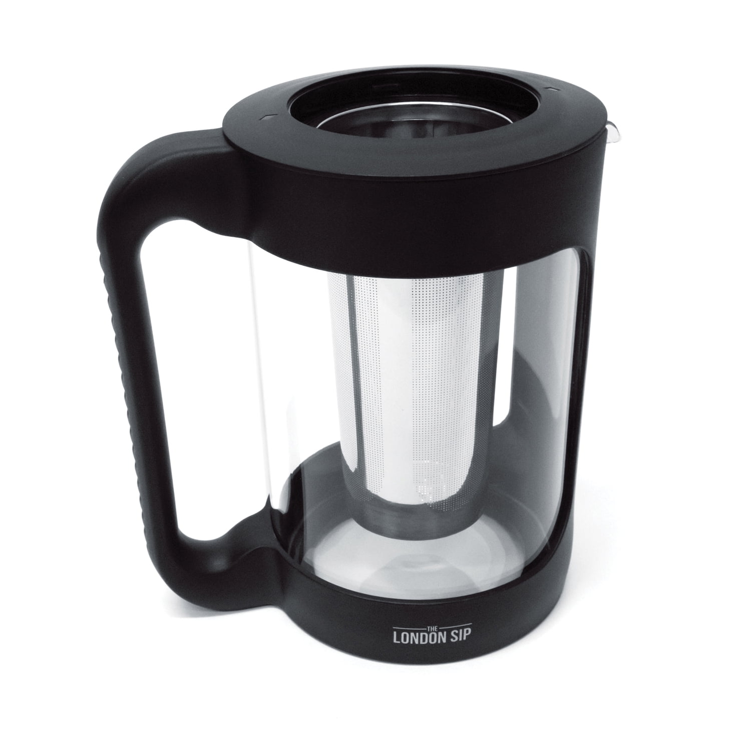 The London Sip Cold Brew Coffee Maker, 1500ml Cold Brew Pitcher with 304 Stainless Steel Filter, Borosilicate Glass Iced Coffee Pitcher with Handle & Pour Spout, Reusable Cold Brewer for Coffee & Tea