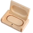 thumbnail image 5 of Novelty Wooden USB 2.0 Flash Drive Data Storage Memory Stick USB Stick Pendrive with Wooden Box (16GB, Ellipse Wood), 5 of 5