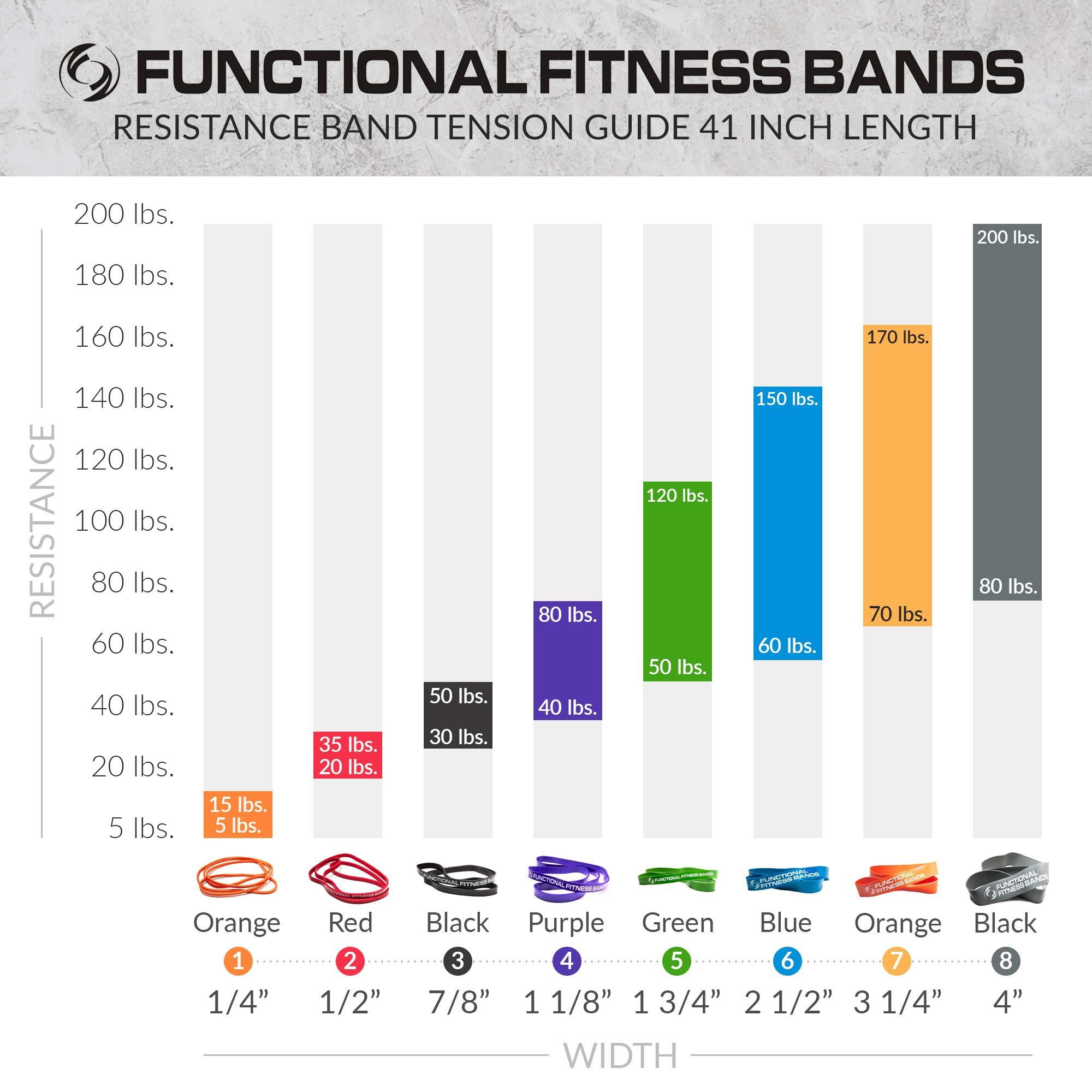 Functional Fitness Bands - Resistance and Workout Bands, Pull Up Assistance & Exercise Bands