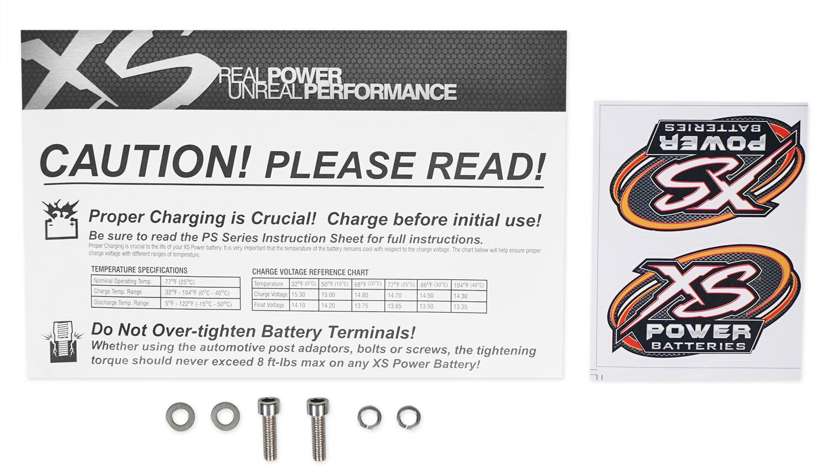 XS Power AGM 12 Volt Automotive Battery, 550 CCA, Top Post for Car