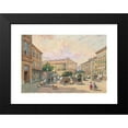 thumbnail image 2 of Franz Reinhold 18x14 Black Modern Framed Museum Art Print Titled - The Burggassen-Line in Vienna (Corner of Kaiserstrasse and Burggasse) (1891), 2 of 5