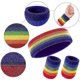 thumbnail image 3 of 3 Pieces Sweatbands Set - Sports Headband and Wrist Sweatbands, 3 of 5