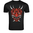 thumbnail image 1 of Red Oni Mask Japanese Traditional Mythical Fighter Design Unisex T-Shirt K1548, S-5XL, 1 of 4