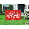 thumbnail image 2 of Curb-N-Sign® Valentines Day Yard Sign with 50 Heart Shaped Vinyl Sticker - Single Sided Corrugated Plastic with Metal H Stake - Best for Valentines Day Decorations, Gift for Her (12 x 18 Inch), 2 of 6
