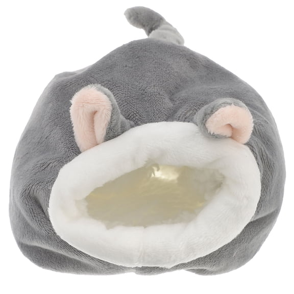 NICEXMAS Light Grey Hamster Sleeping Bed Soft Cozy Nest Warm Pet Bed Suitable for Floor Couch Car