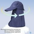 thumbnail image 4 of Sun Hats with Neck Flap for Men Women UPF 50+ Waterproof Baseball Cap Adjustable Breathable Outdoor Hiking Fishing Hat Hiking And Fishing-drying Fisherman's Hat Outdoor Baseball With Shawl, 4 of 8
