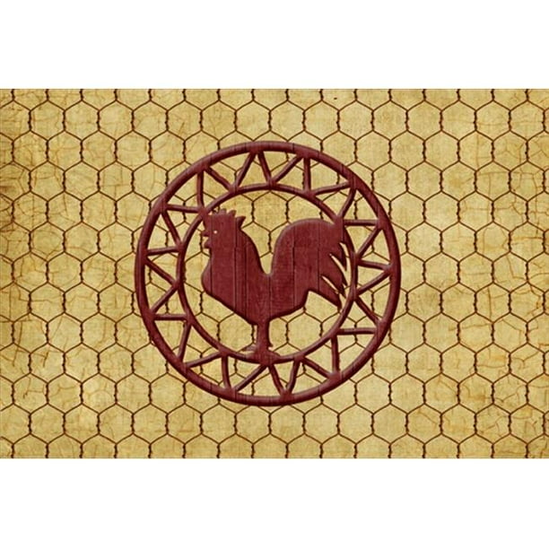 Rooster Chicken Coop Fabric Placemat