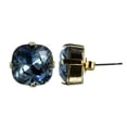 thumbnail image 2 of Swarovski Gold Stud Earrings featuring Denim Blue 12mm 4470 Nickel Free, 2 of 2