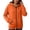 Orange, variant on ZHOUCHANKIDS Women's Casual Zipper Hoodie - Long Sleeve Solid Color Hooded Sweatshirt Sweater Cardigan with Pockets for Everyday Wear