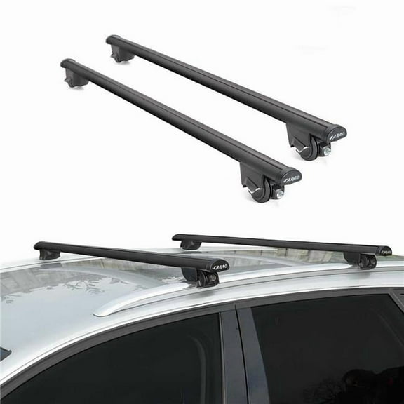 Omac USA 9696FRB5130B Beamar 5-130 Aluminum Universal Roof Rack Cross Bar for 2020-2025 Ford Escape, Black - 2 Piece