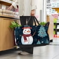 thumbnail image 6 of Snowman Premium Oxford Cloth Reusable Foldable Shopping Bag – Large Capacity for Picnic Baskets, Toy Baskets, and Shopping Baskets, 6 of 7
