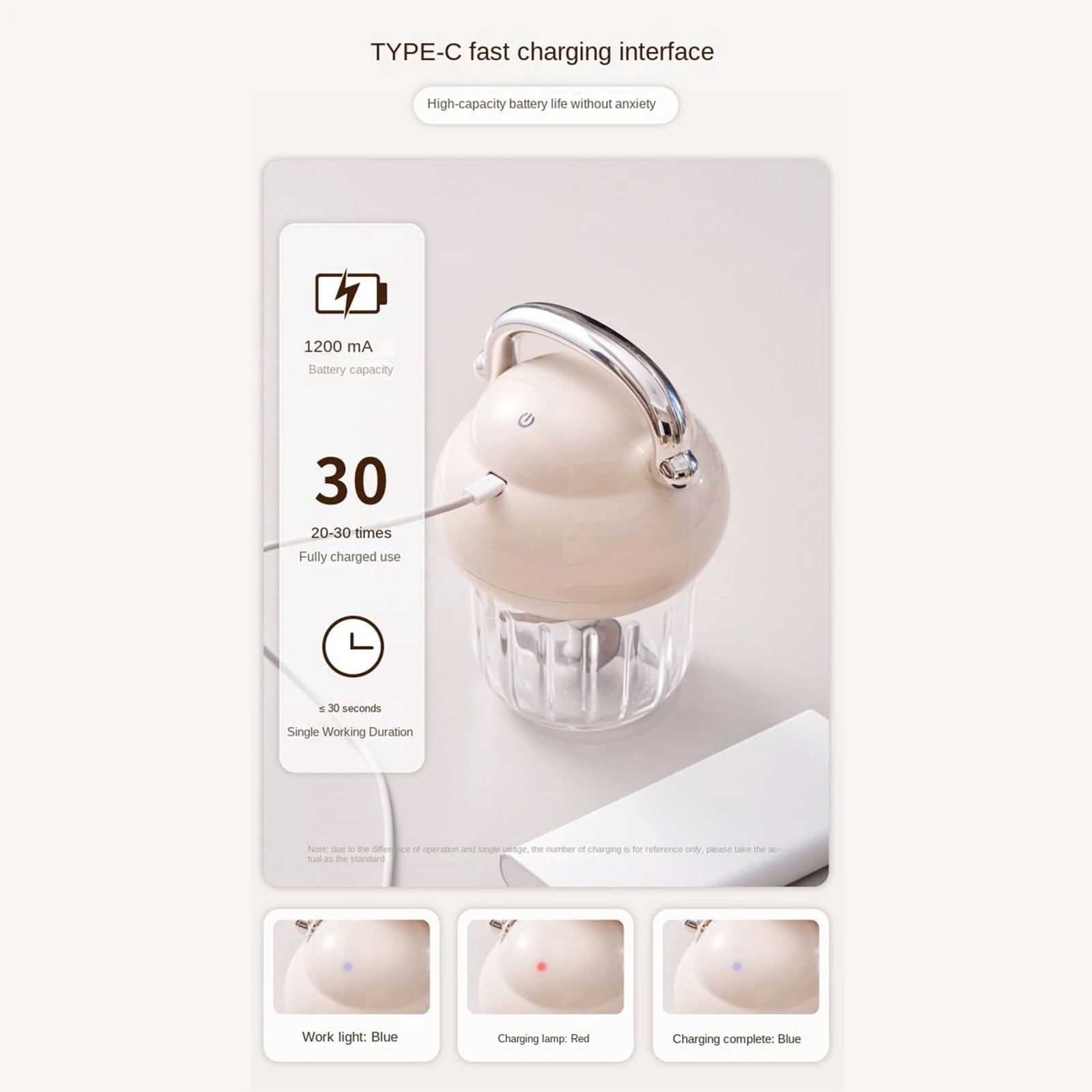 Garlic MincerFood Processor, Multi-functional Manual Blender Chopper, Safe & Easy to Use for Homemade Infant Puree, Green