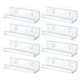 thumbnail image 2 of Clear Vinyl Record Shelf,Wall Mount 8 Pack Storage Holder,Acrylic Album Record Holder Display,Vinyl Record Shelf Stand for Home Bedroom,Transparent Design,Easy Installation(Clear-8 Pack), 2 of 8