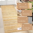 thumbnail image 4 of 2x6 Hallway Runner Rug – Washable Soft Modern Non-Slip Stain-Resistant Low Pile Faux Wool Carpet for Bedroom Kitchen Laundry Room., 4 of 8
