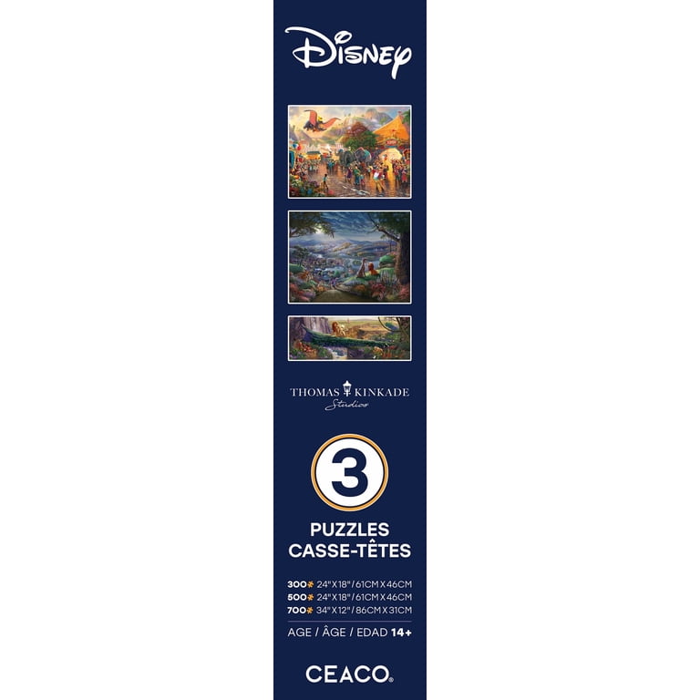 Ceaco Disney 3 in 1 Classic Multipack Jigsaw Puzzle - Walmart.com