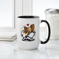 thumbnail image 4 of CafePress - Papillon Lover Large Mug - 15 oz Ceramic Large White Novelty Mug, 4 of 4