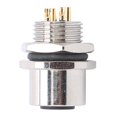 thumbnail image 2 of Henmomu Waterproof Connector Thread Panel Front Mounting Socket Electrical Circuit Accessories M12‑B‑S4,Aviation Wire Connector,Panel Front Mounting Socket, 2 of 8
