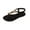 Black, variant on Women's Bohemian Flat Fish Mouth Sandals Slip On Casual for Leisure Outdoor Indoor Wear 5.5