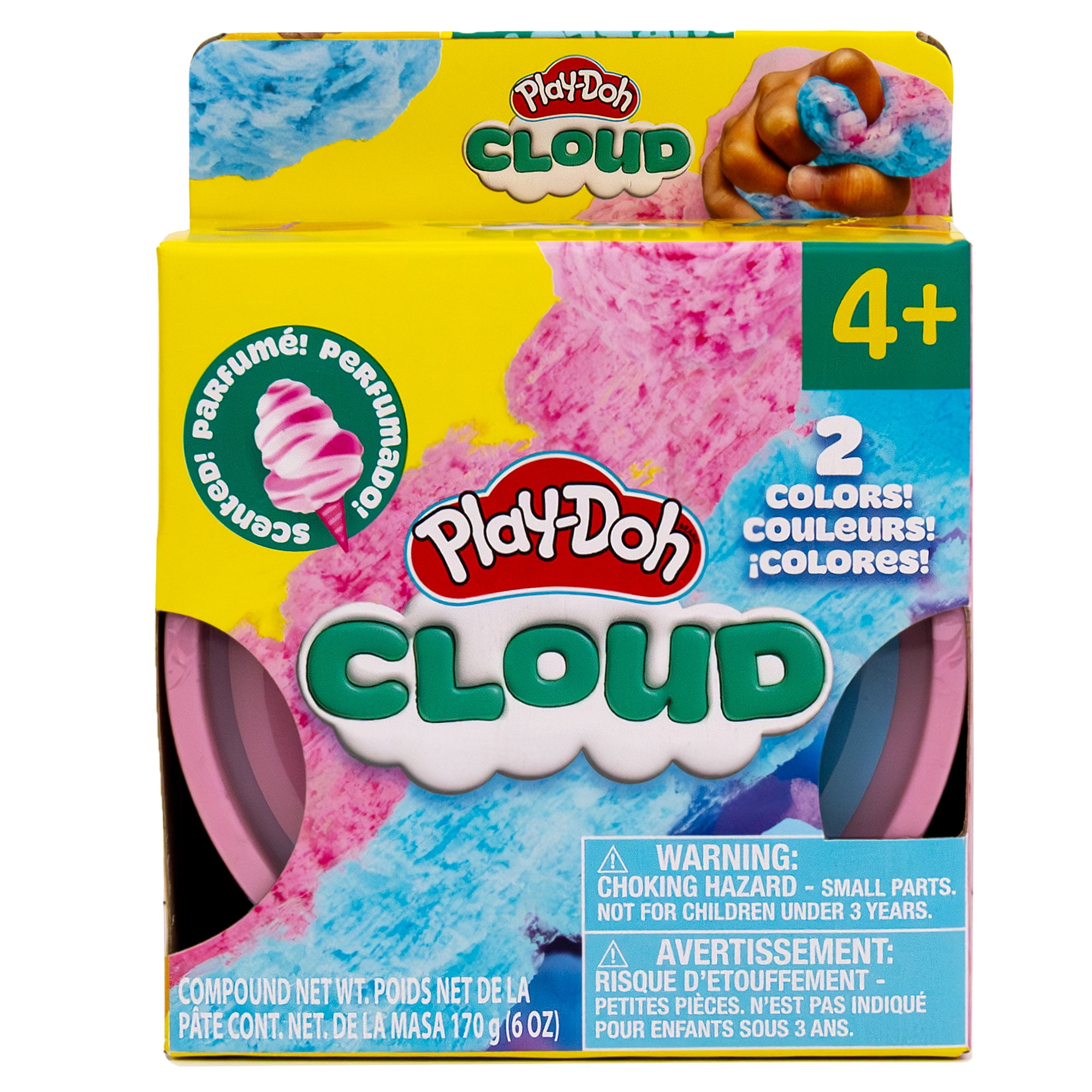 Play-Doh Cloud, Barbe à papa, paquet de 2