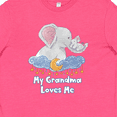 thumbnail image 4 of Inktastic My Grandma Loves Me Cute Elephants Clouds Moon and Stars Youth T-Shirt, 4 of 5