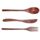thumbnail image 4 of Juego de cubiertos de madera ANGGREK cortador tenedor cuchara caja, 4 of 8