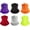 Multicolor Bright 6, variant on 6 Pack Neck Gaiter Bandana Face Mask: Cooling Gator Mask Face Cover Neck Scarf Balaclava