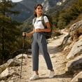 thumbnail image 5 of Edvintorg Womens Cargo Pants with Pockets High Waisted Hiking Trouser Outdoor Casual Athletic Pant Clothes Women Dark Gray S-2XL, 5 of 8