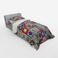 thumbnail image 3 of Ambesonne Colorful Bedding Set 4 Pcs, Geometric Mosaic Tiles, Queen, Multicolor, 3 of 3